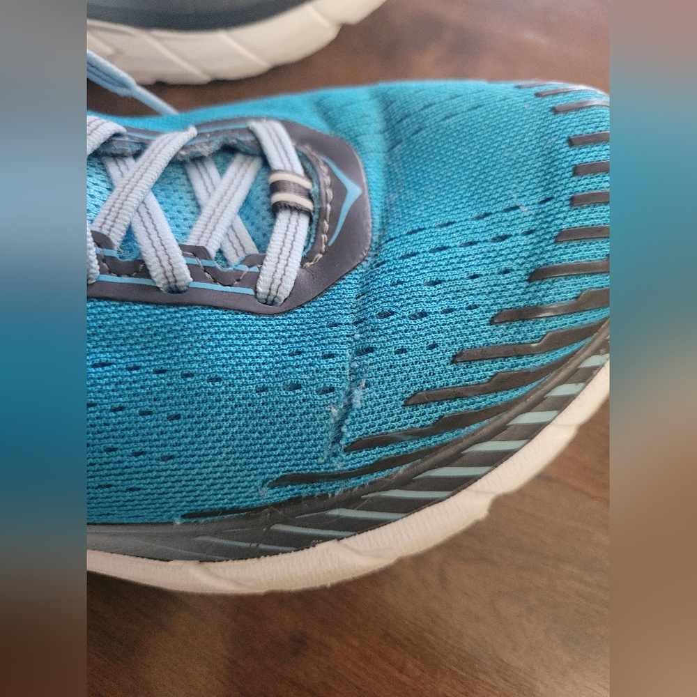 Hoka Women's Clifton 5 Cyan Dark Shadow Running Shoes Size 6.5 Athletic Sneakers - Picture 13 of 13